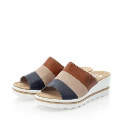 Outlet Women'S Mules Nut Brown-Black Ladies Mules & Slippers