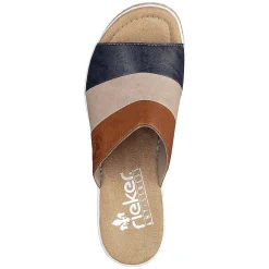 Outlet Women'S Mules Nut Brown-Black Ladies Mules & Slippers