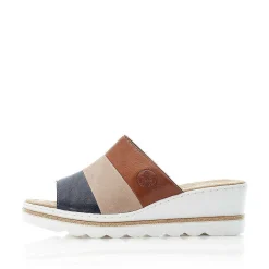 Outlet Women'S Mules Nut Brown-Black Ladies Mules & Slippers
