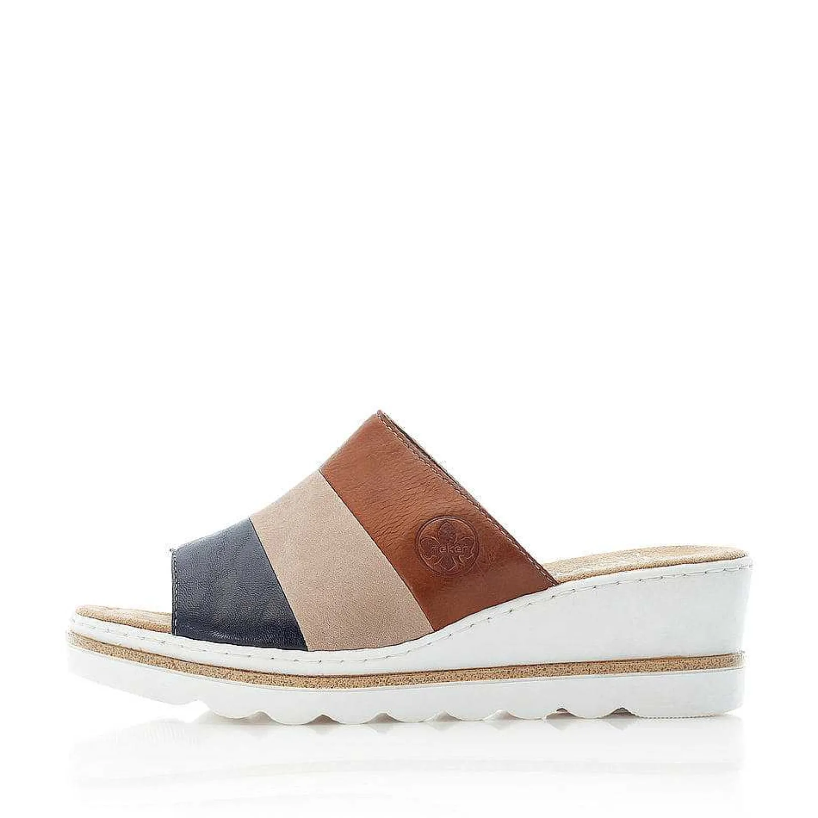 Outlet Women'S Mules Nut Brown-Black Ladies Mules & Slippers