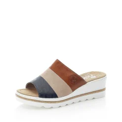 Outlet Women'S Mules Nut Brown-Black Ladies Mules & Slippers