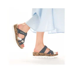 Outlet Women'S Mules Ocean Blue Ladies Mules & Slippers