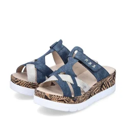 Outlet Women'S Mules Ocean Blue Ladies Mules & Slippers
