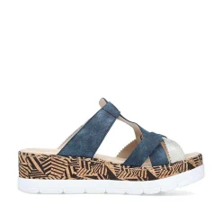 Outlet Women'S Mules Ocean Blue Ladies Mules & Slippers