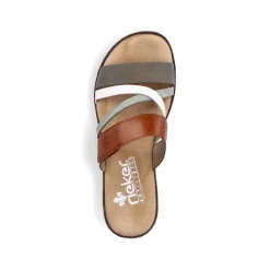 Women'S Mules Olive Green-Brown-White Ladies Mules & Slippers