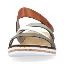 Women'S Mules Olive Green-Brown-White Ladies Mules & Slippers