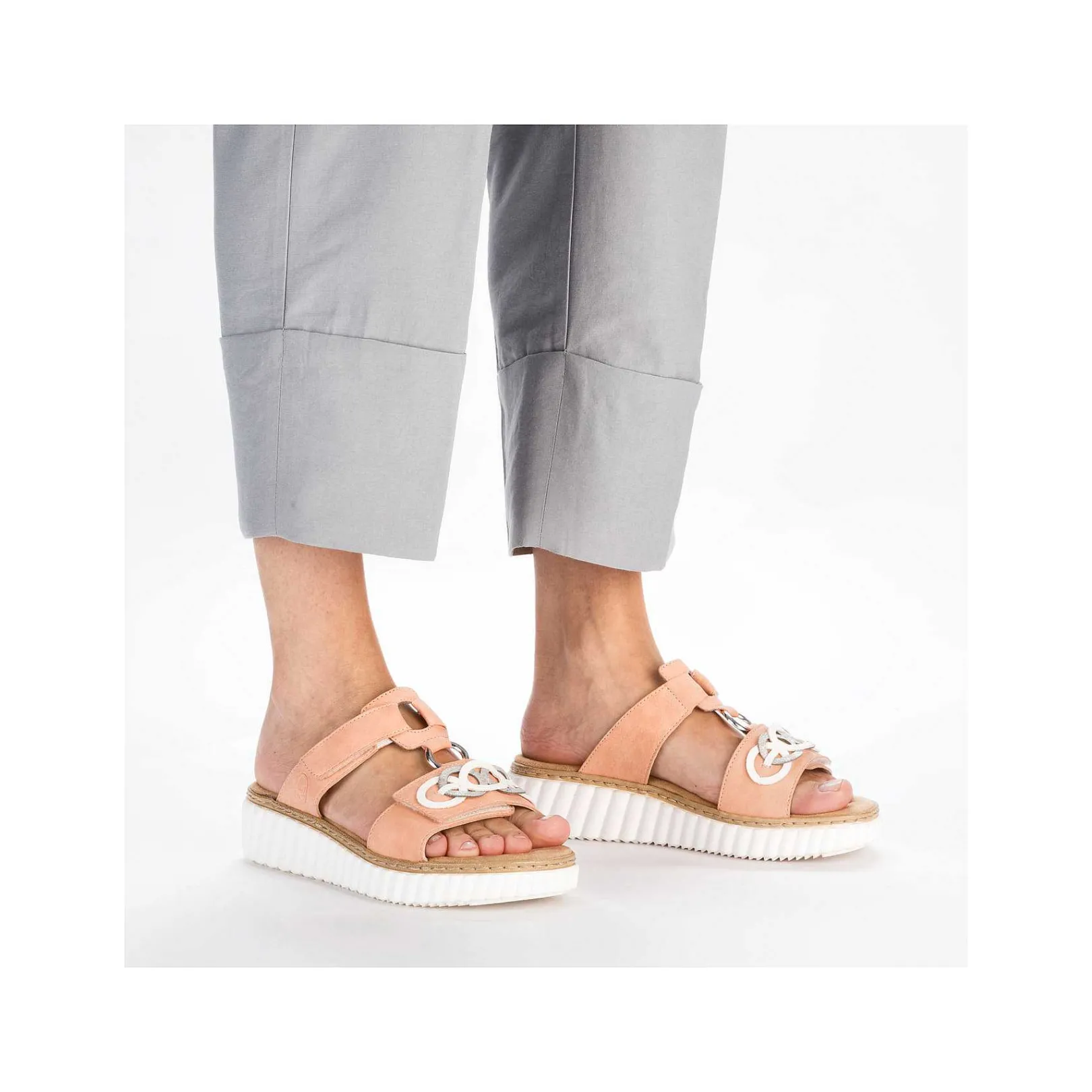 Outlet Women'S Mules Peach Ladies Colorful Styles