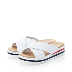Outlet Women'S Mules Pearl White Ladies Mules & Slippers