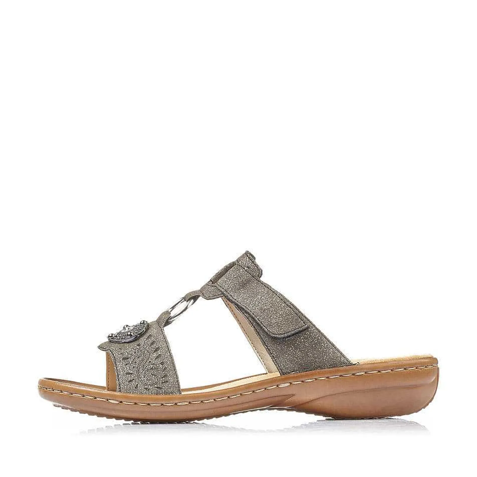 Women'S Mules Platinum Gray Ladies Mules & Slippers