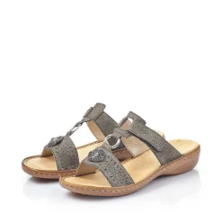 Women'S Mules Platinum Gray Ladies Mules & Slippers