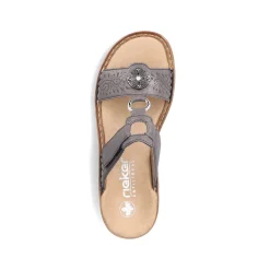 Women'S Mules Platinum Gray Ladies Mules & Slippers