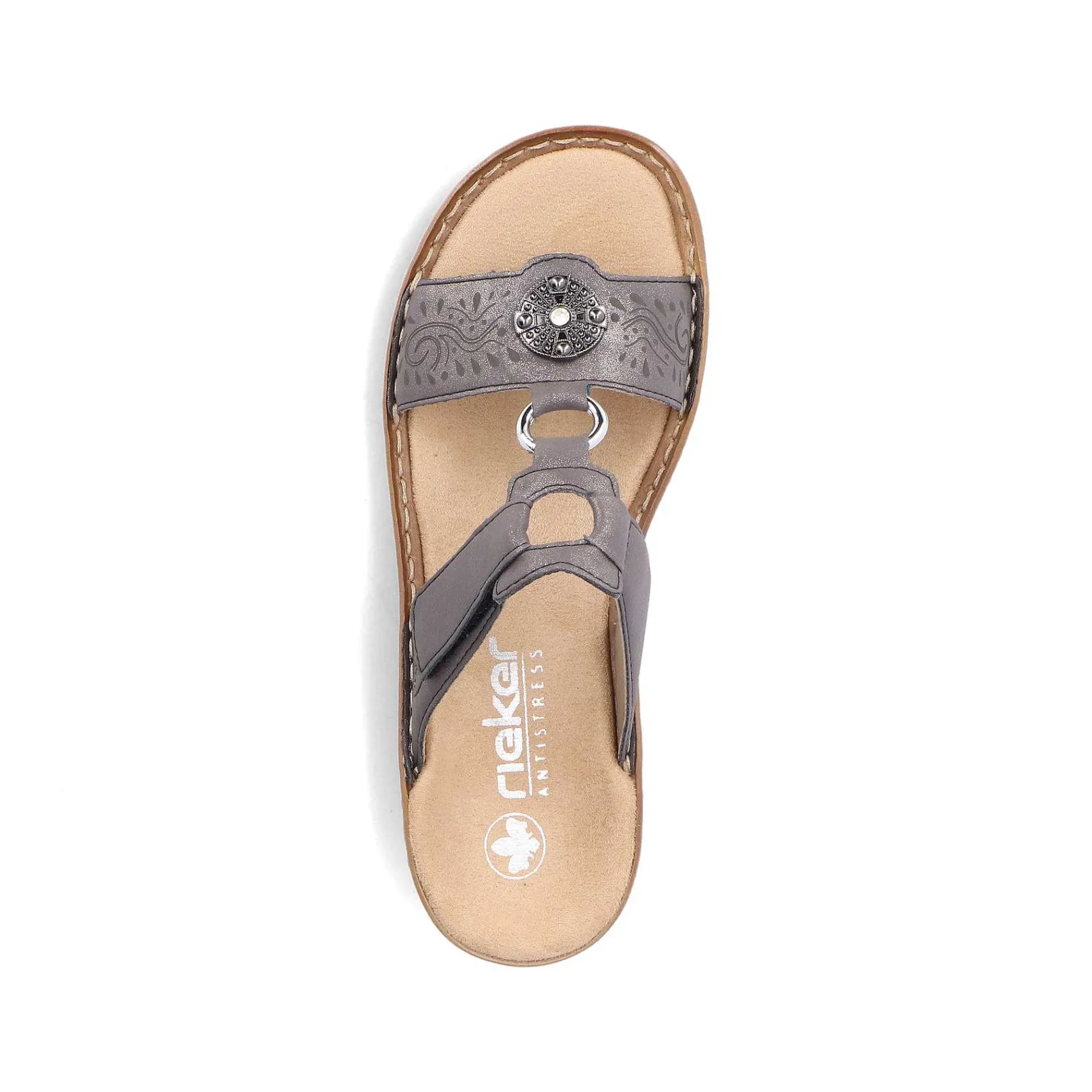 Women'S Mules Platinum Gray Ladies Mules & Slippers