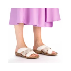 Clearance Women'S Mules Pure White Ladies Mules & Slippers