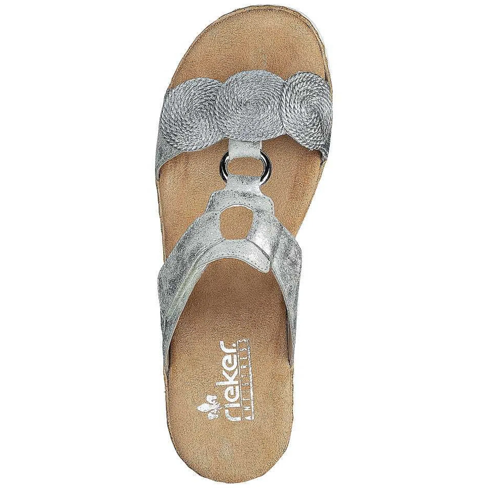 New Women'S Mules Silver Gray Ladies Mules & Slippers
