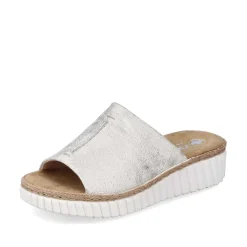 Discount Women'S Mules Silver-Platinum-Metallic Ladies Mules & Slippers