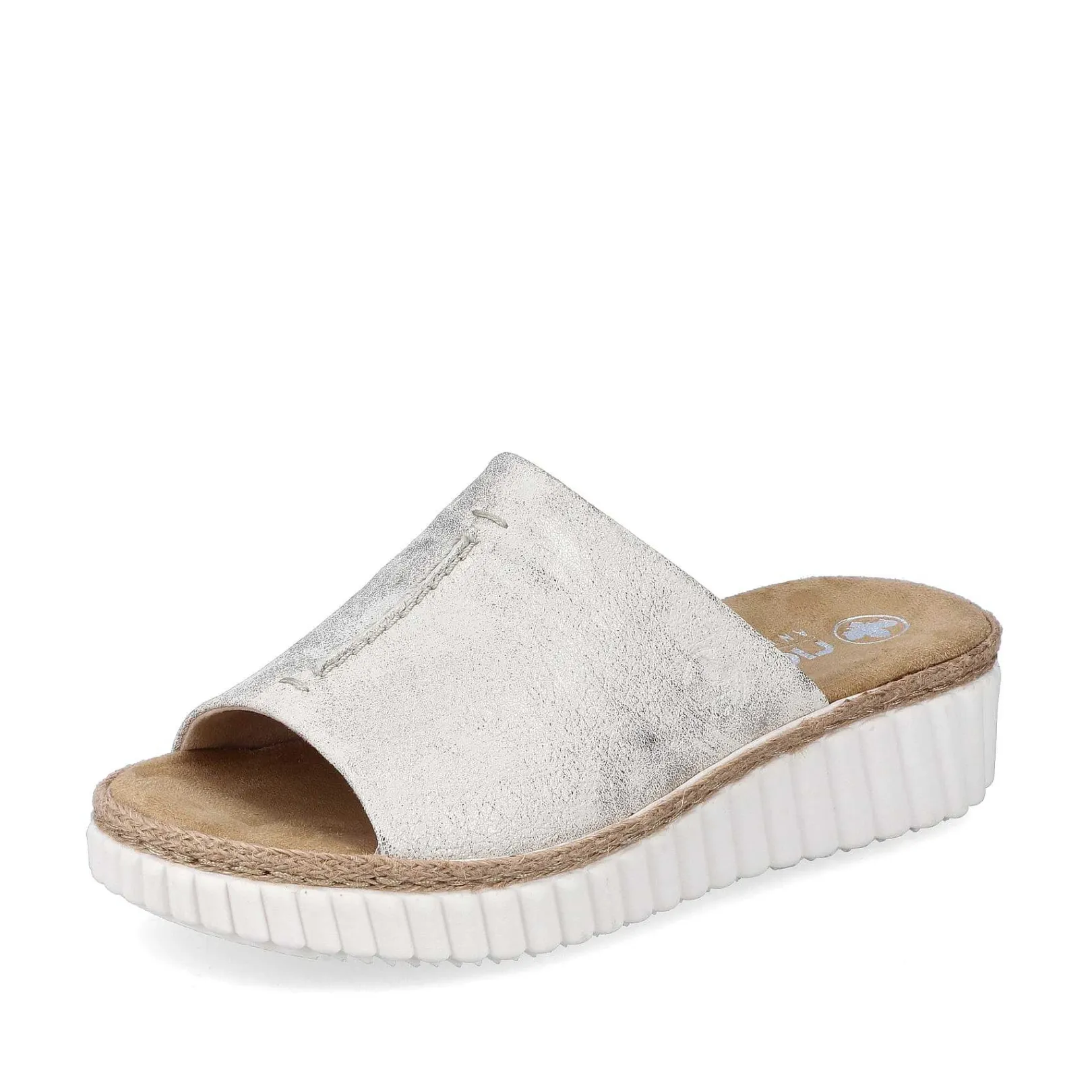 Discount Women'S Mules Silver-Platinum-Metallic Ladies Mules & Slippers
