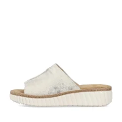 Discount Women'S Mules Silver-Platinum-Metallic Ladies Mules & Slippers