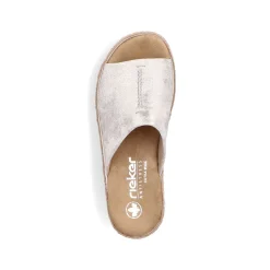 Discount Women'S Mules Silver-Platinum-Metallic Ladies Mules & Slippers