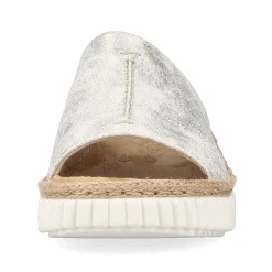 Discount Women'S Mules Silver-Platinum-Metallic Ladies Mules & Slippers