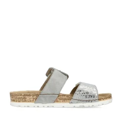 Women'S Mules Silver Gray Ladies Mules & Slippers