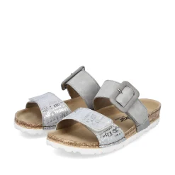 Women'S Mules Silver Gray Ladies Mules & Slippers