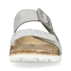 Women'S Mules Silver Gray Ladies Mules & Slippers