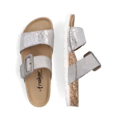 Women'S Mules Silver Gray Ladies Mules & Slippers