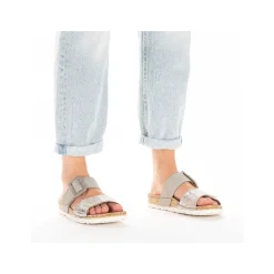 Women'S Mules Silver Gray Ladies Mules & Slippers
