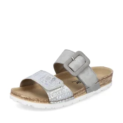 Women'S Mules Silver Gray Ladies Mules & Slippers