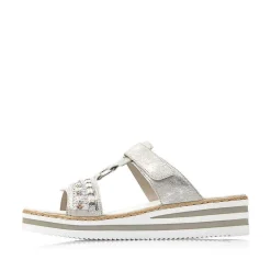 Women'S Mules Silver Gray Ladies Mules & Slippers