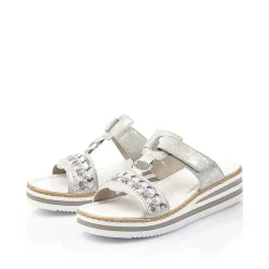 Women'S Mules Silver Gray Ladies Mules & Slippers