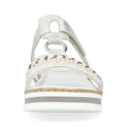 Women'S Mules Silver Gray Ladies Mules & Slippers