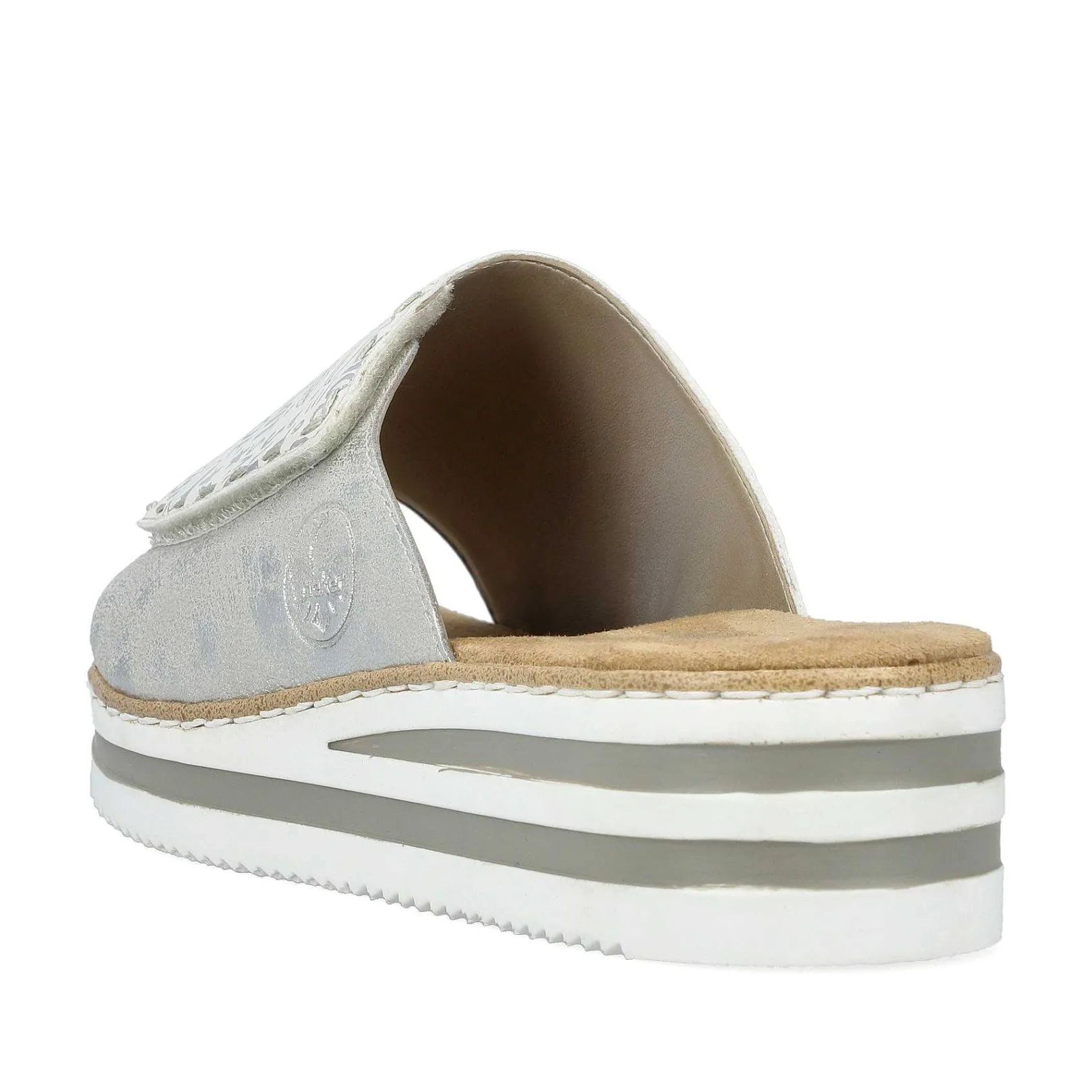 Women'S Mules Silver Metallic Ladies Mules & Slippers