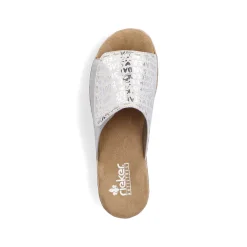 Women'S Mules Silver Metallic Ladies Mules & Slippers