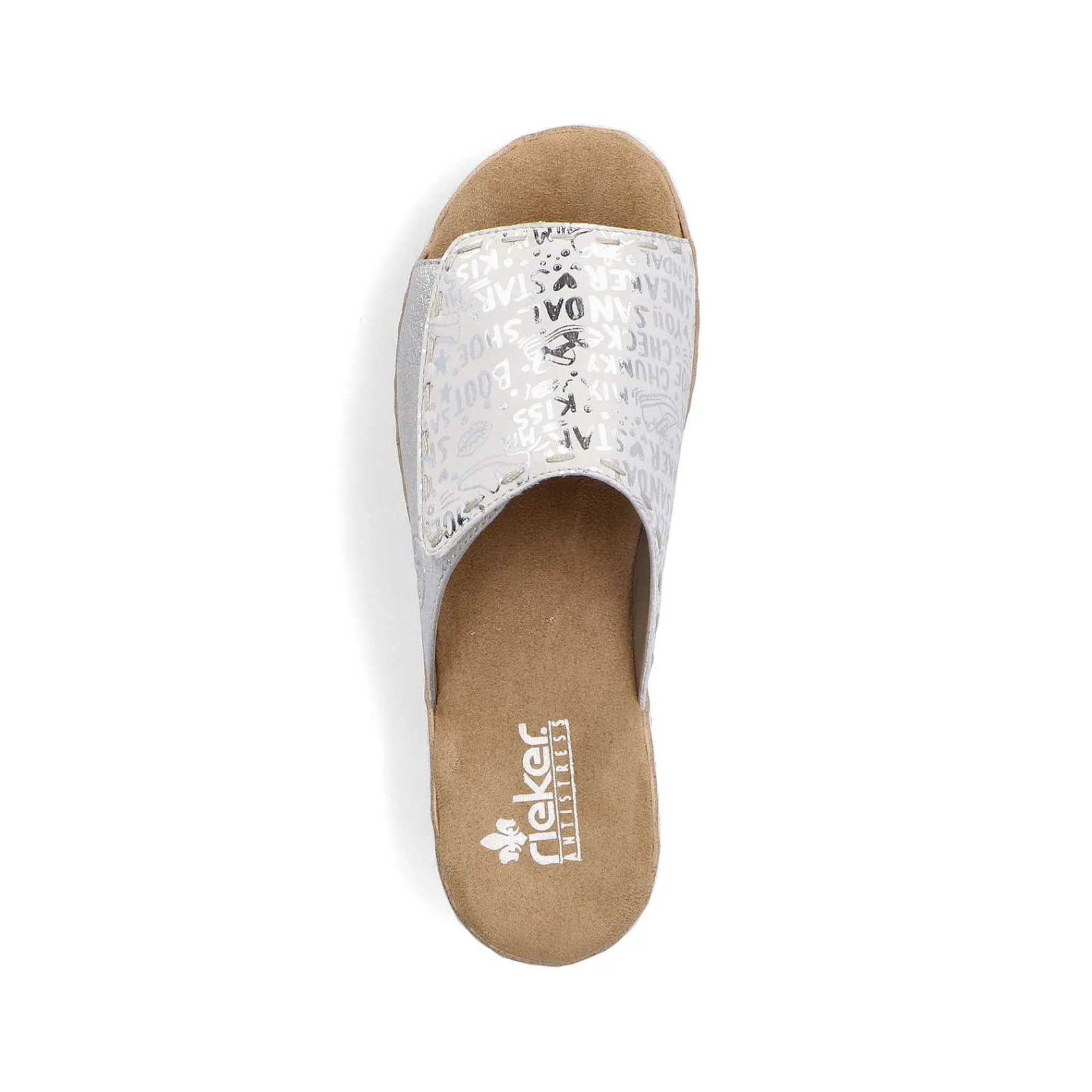 Women'S Mules Silver Metallic Ladies Mules & Slippers