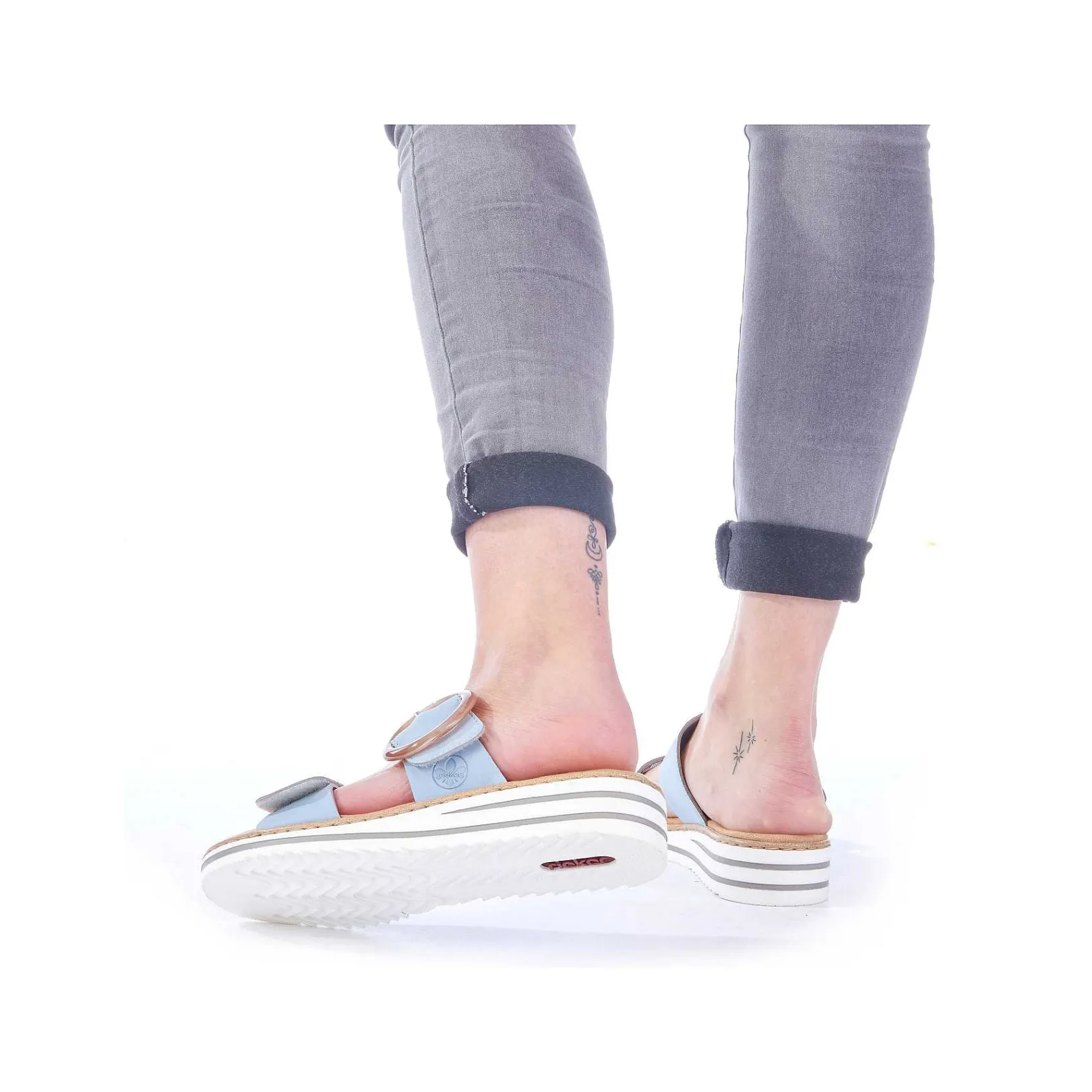 New Women'S Mules Sky Blue Ladies Colorful Styles