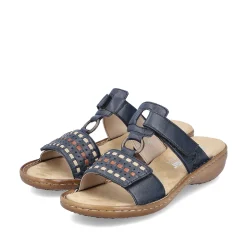 Women'S Mules Steel Blue Ladies Mules & Slippers