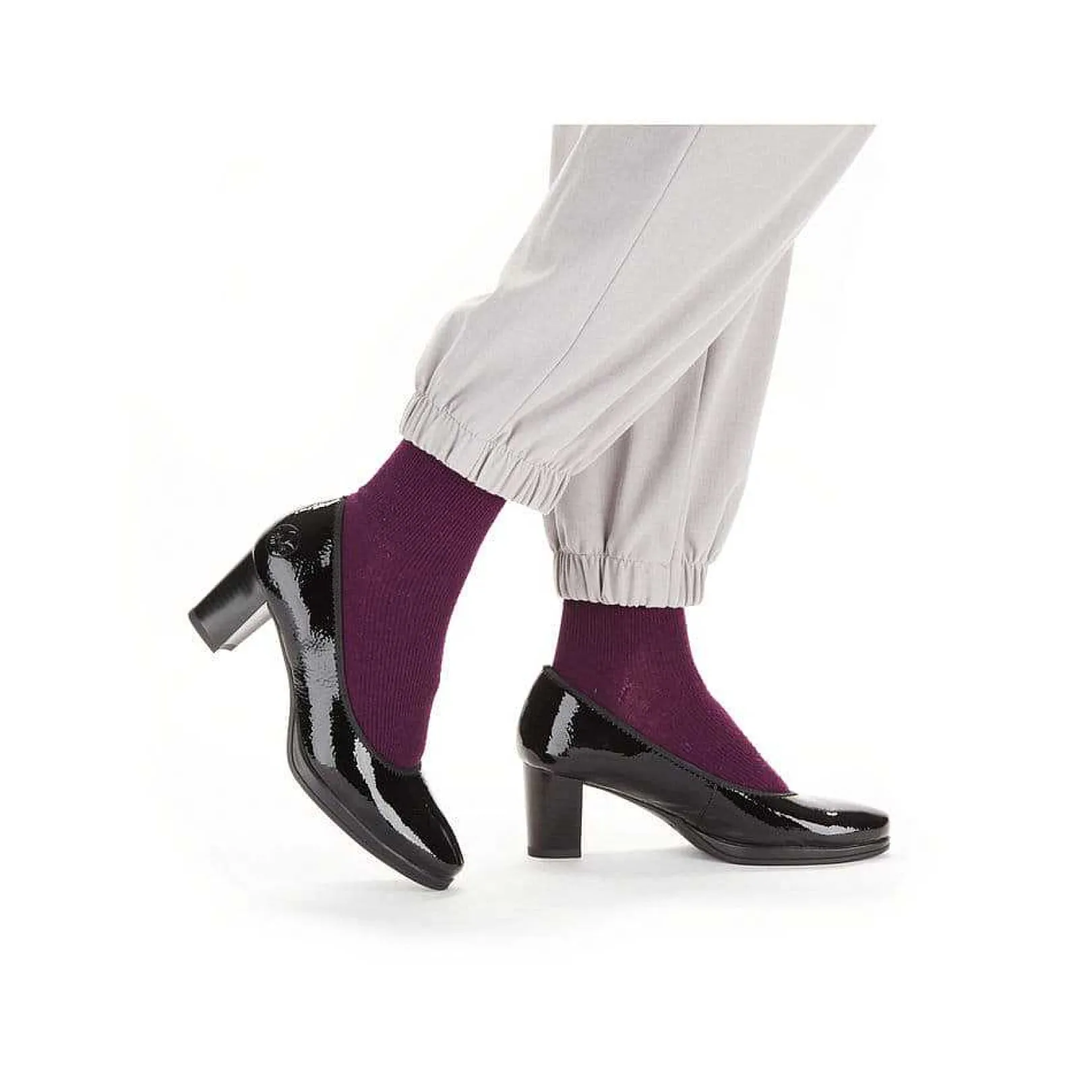New Women'S Pumps Glossy Black Men'S Business Shoes