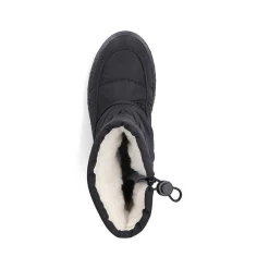 New Women'S Short Boots Jet Black Ladies Ankle Boots & Boots