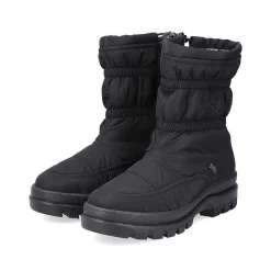New Women'S Short Boots Jet Black Ladies Ankle Boots & Boots