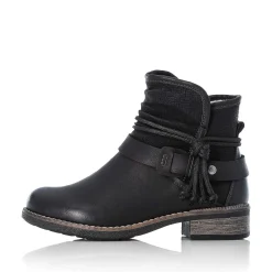 Online Women'S Short Boots Night Black Ladies Ankle Boots & Boots