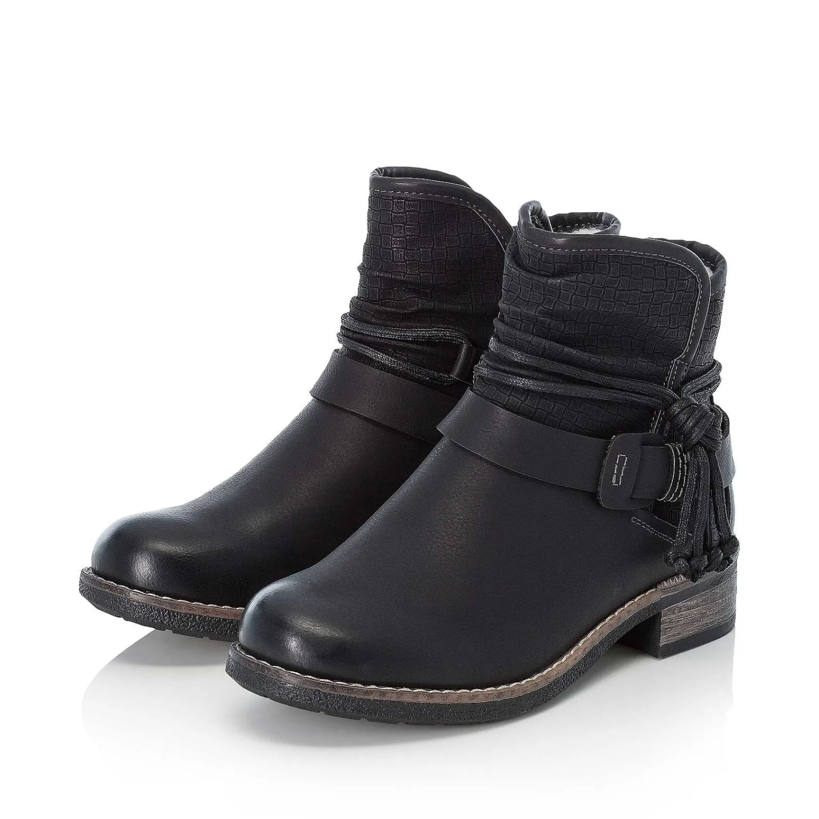 Online Women'S Short Boots Night Black Ladies Ankle Boots & Boots