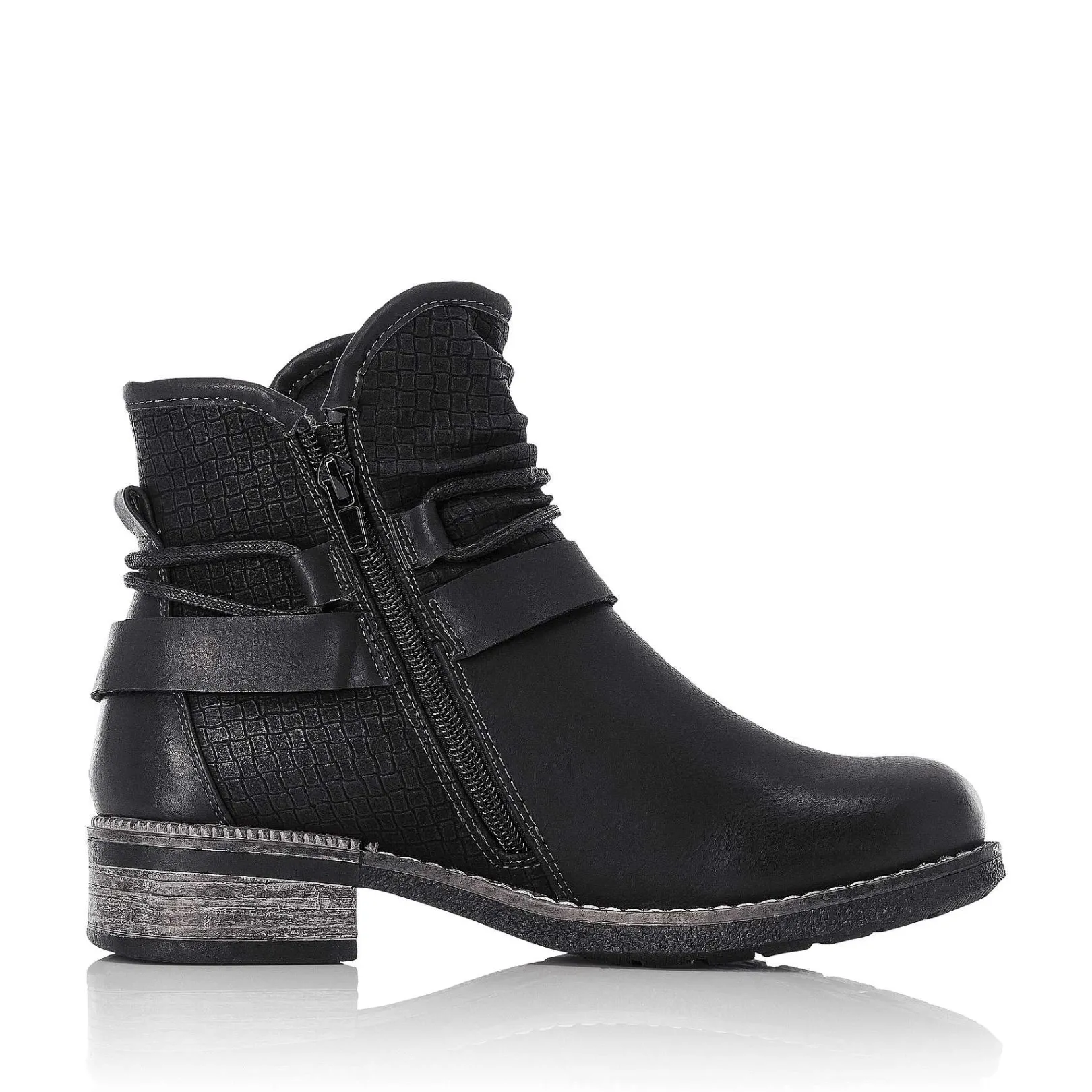 Online Women'S Short Boots Night Black Ladies Ankle Boots & Boots