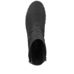 Women'S Short Boots Deep Black Ladies Ankle Boots & Boots