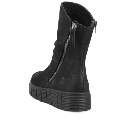Women'S Short Boots Deep Black Ladies Ankle Boots & Boots