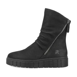 Women'S Short Boots Deep Black Ladies Ankle Boots & Boots