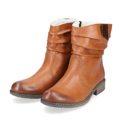 Clearance Women'S Short Boots Caramel Brown Ladies Ankle Boots & Boots