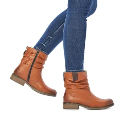 Clearance Women'S Short Boots Caramel Brown Ladies Ankle Boots & Boots