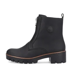Best Women'S Short Boots Jet Black Ladies Ankle Boots & Boots