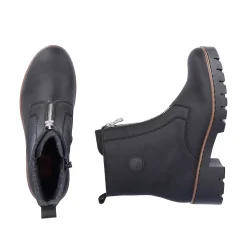 Best Women'S Short Boots Jet Black Ladies Ankle Boots & Boots
